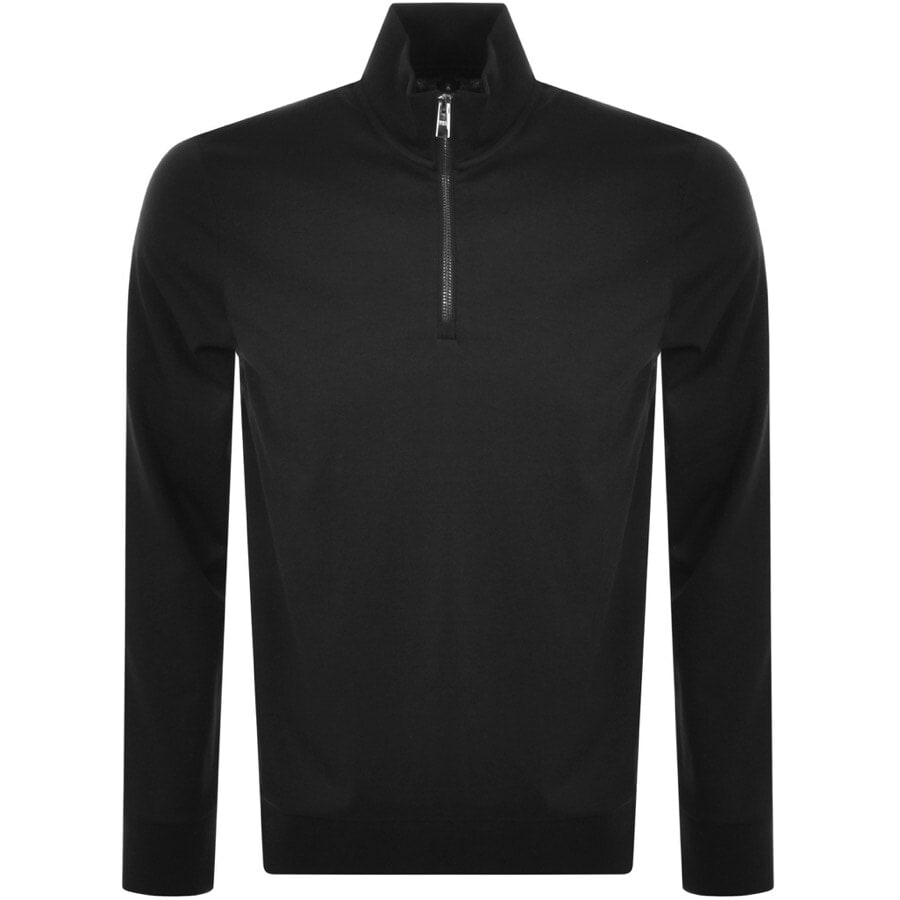Alternative Image for ProductBOSS Sidney 69 Half Zip Sweatshirt Black1