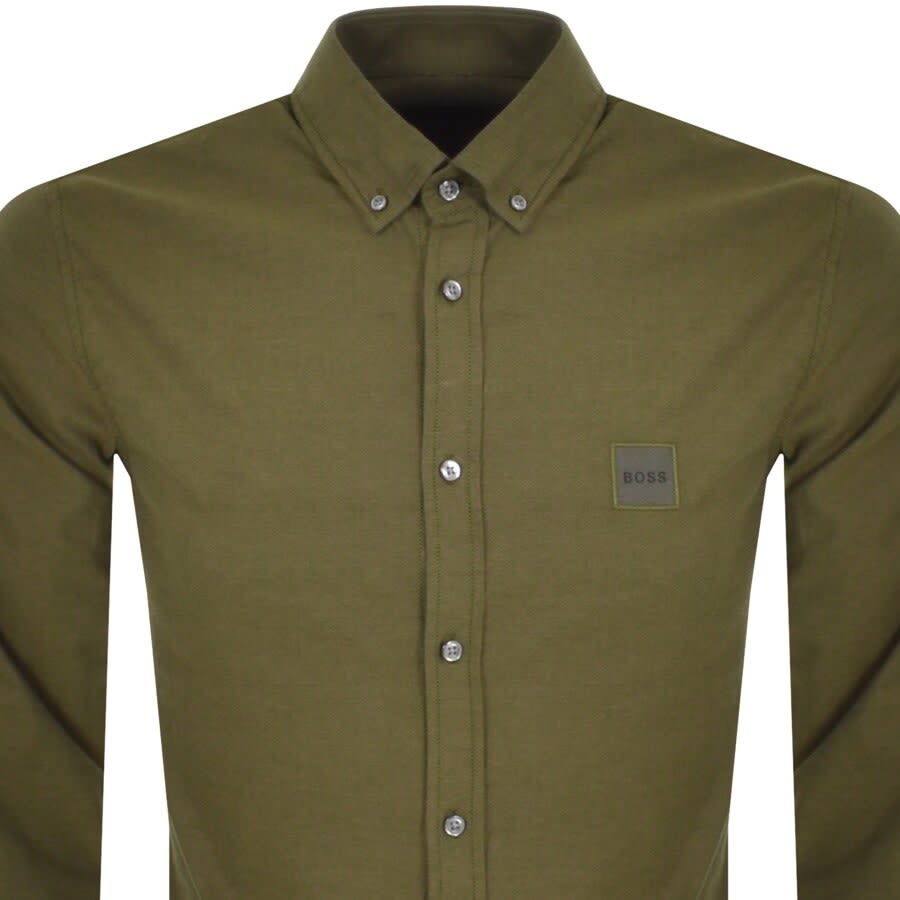 Alternative Image for ProductBOSS Mabsoot Long Sleeved Shirt Green2