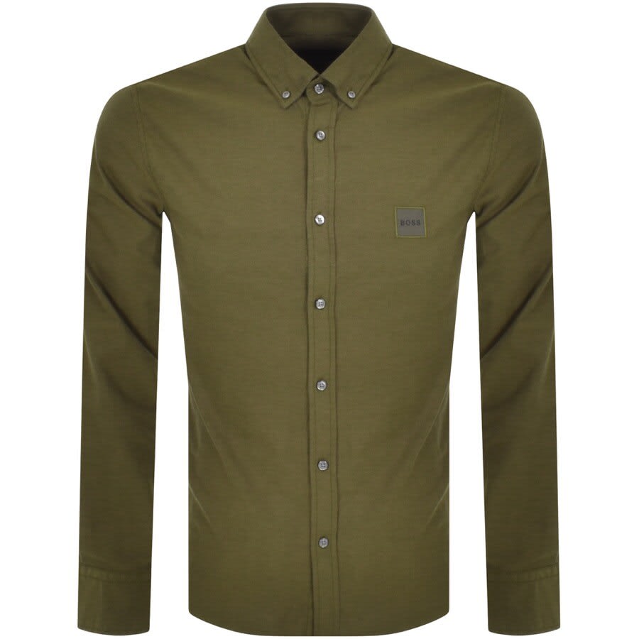 Alternative Image for ProductBOSS Mabsoot Long Sleeved Shirt Green1