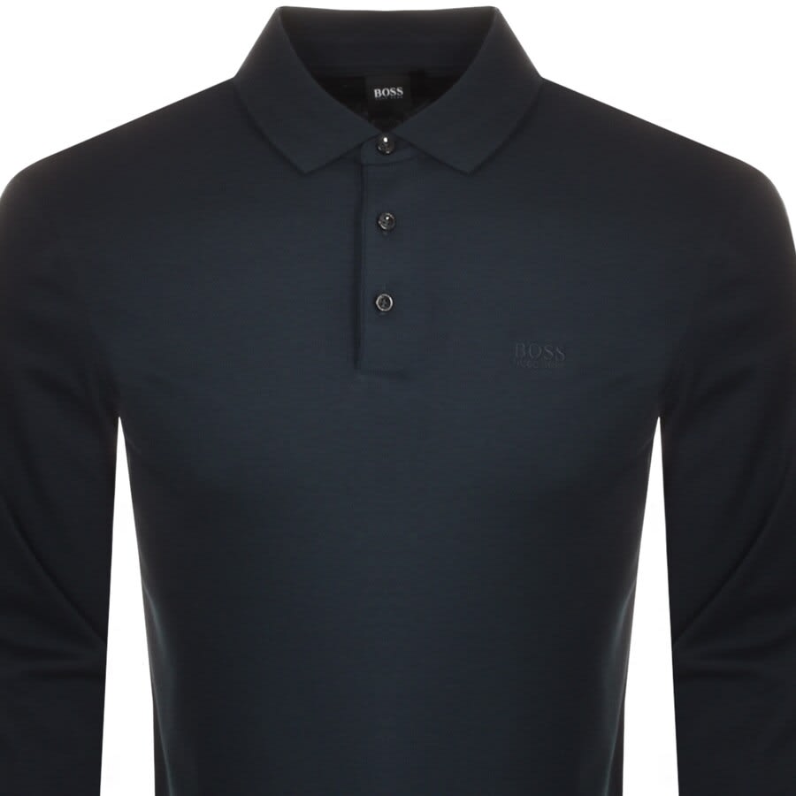 Alternative Image for ProductBOSS Pado 11 Long Sleeved Polo T Shirt Navy2
