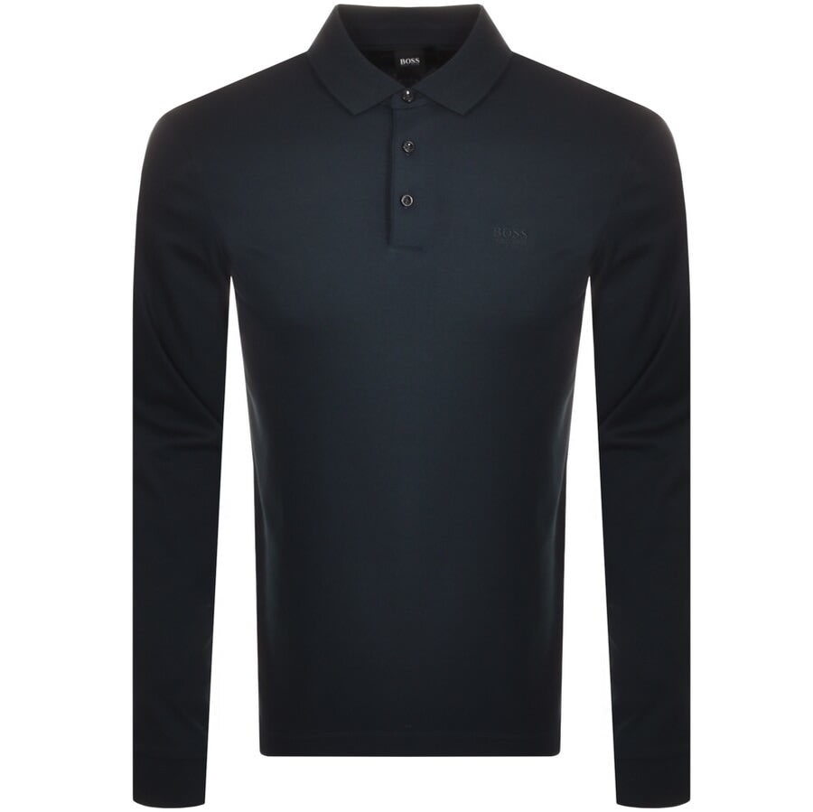 Alternative Image for ProductBOSS Pado 11 Long Sleeved Polo T Shirt Navy1