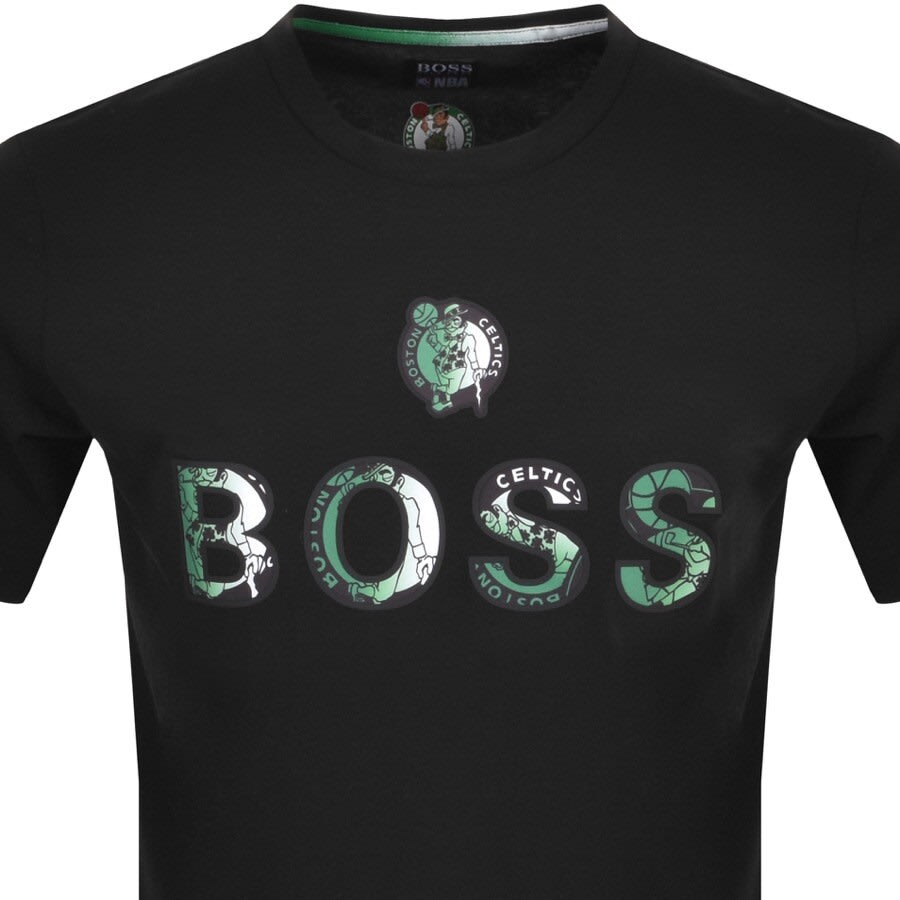 Alternative Image for ProductBOSS X NBA T Basket 2 Logo T Shirt Black2