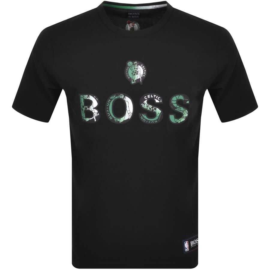 Alternative Image for ProductBOSS X NBA T Basket 2 Logo T Shirt Black1