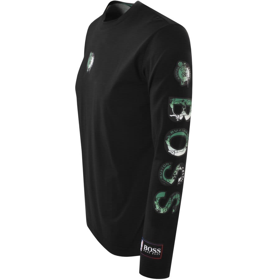 Alternative Image for ProductBOSS X NBA Threesixty 2 Long Sleeve T Shirt Black3