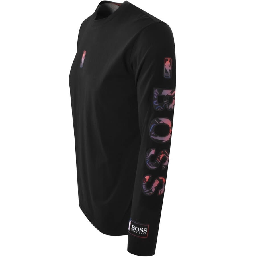 Alternative Image for ProductBOSS X NBA Threesixty 2 Long Sleeve T Shirt Black3