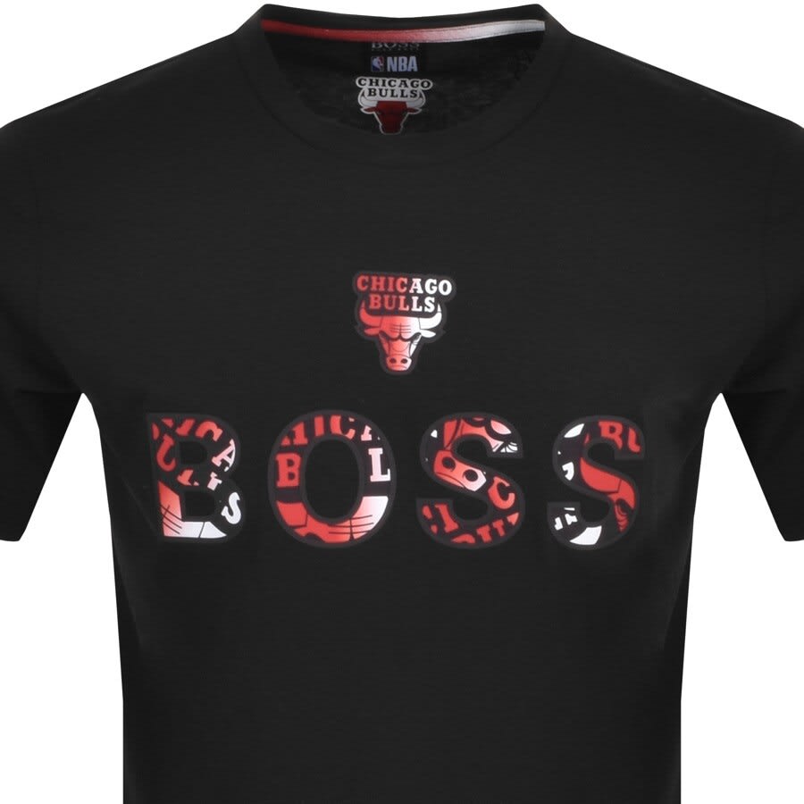 Alternative Image for ProductBOSS X NBA T Basket 2 Logo T Shirt Black2