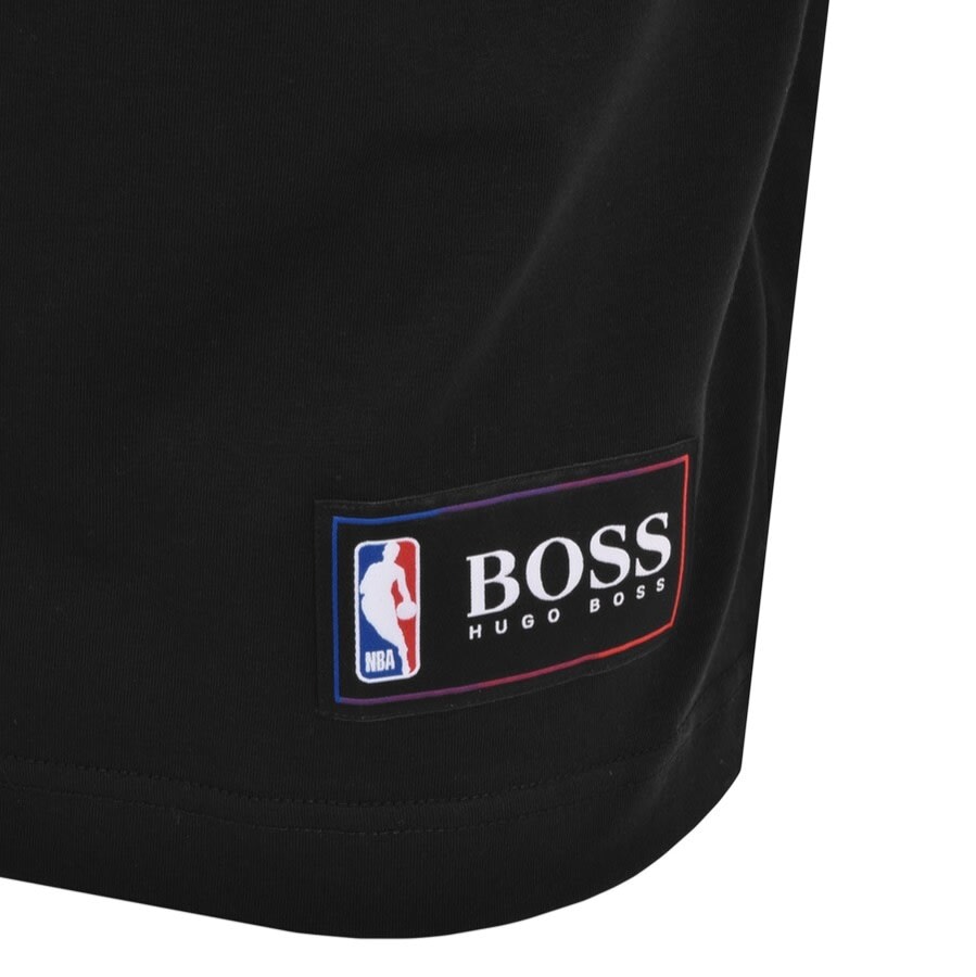 Alternative Image for ProductBOSS X NBA T Basket 2 Logo T Shirt Black3