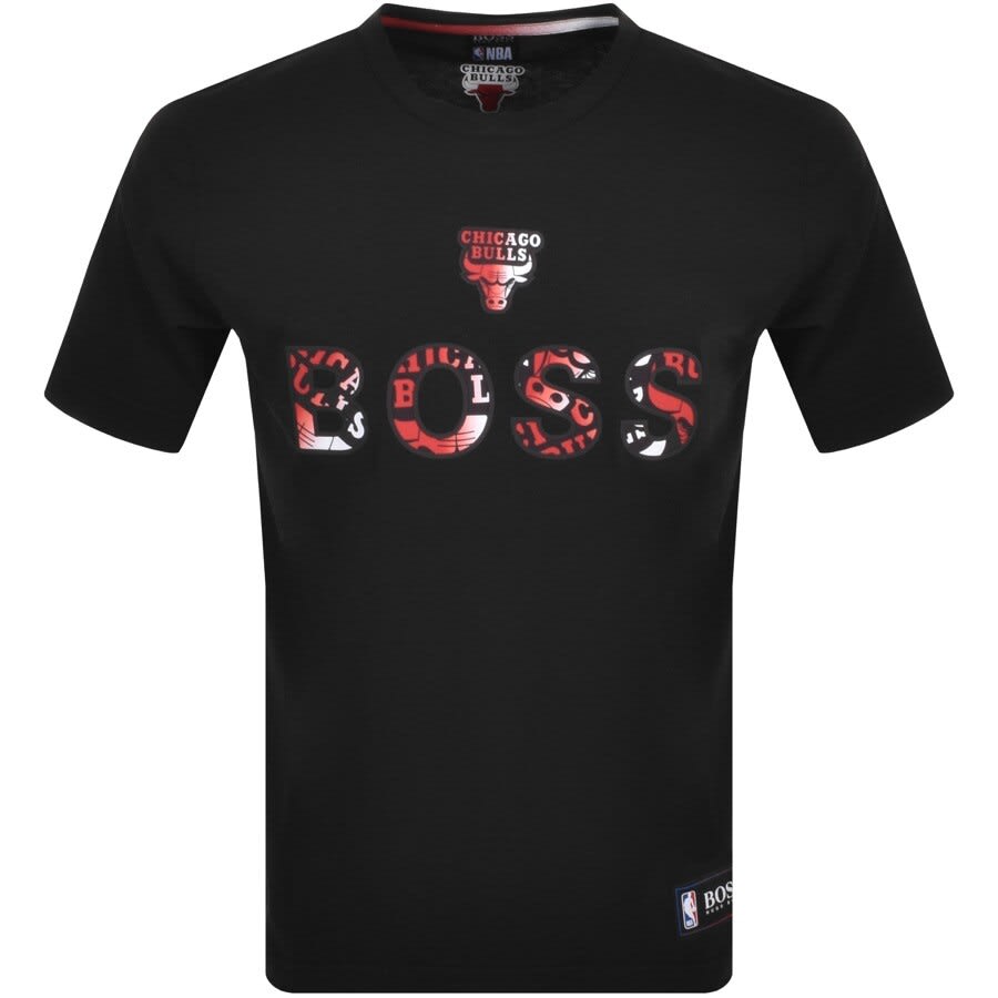 Alternative Image for ProductBOSS X NBA T Basket 2 Logo T Shirt Black1