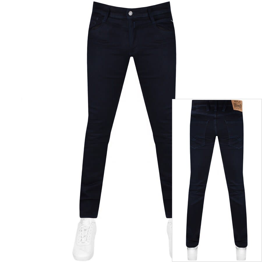 Alternative Image for ProductReplay Anbass Jeans Navy1
