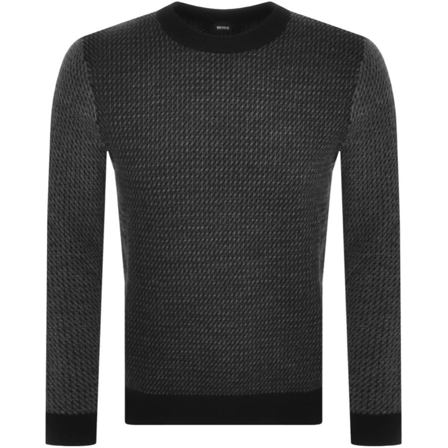Alternative Image for ProductBOSS Nettuno Knit Jumper Grey1