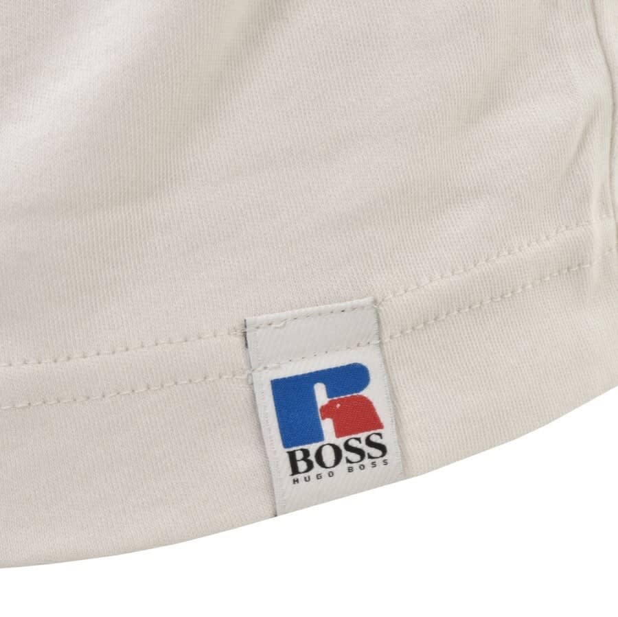 Alternative Image for ProductBOSS X Russell Athletic T RA Logo T Shirt White3