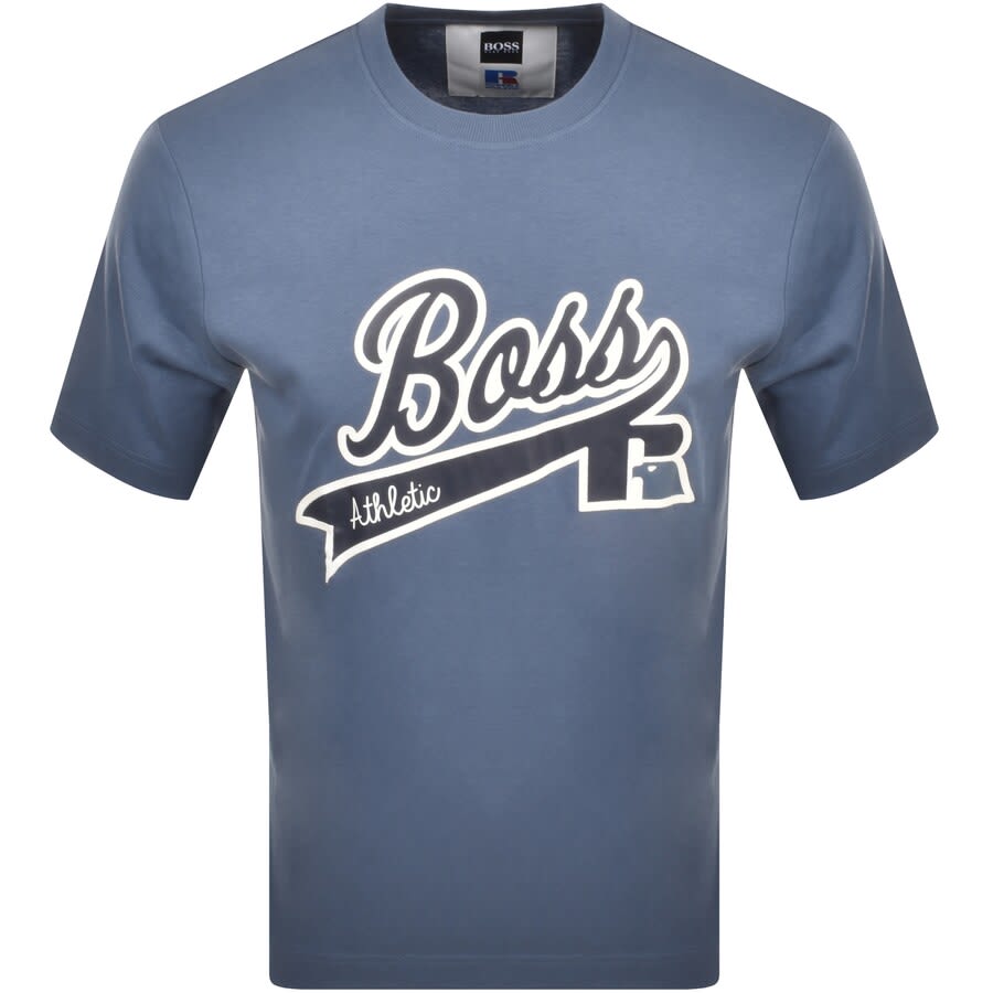 Alternative Image for ProductBOSS X Russell Athletic T RA Logo T Shirt Blue1
