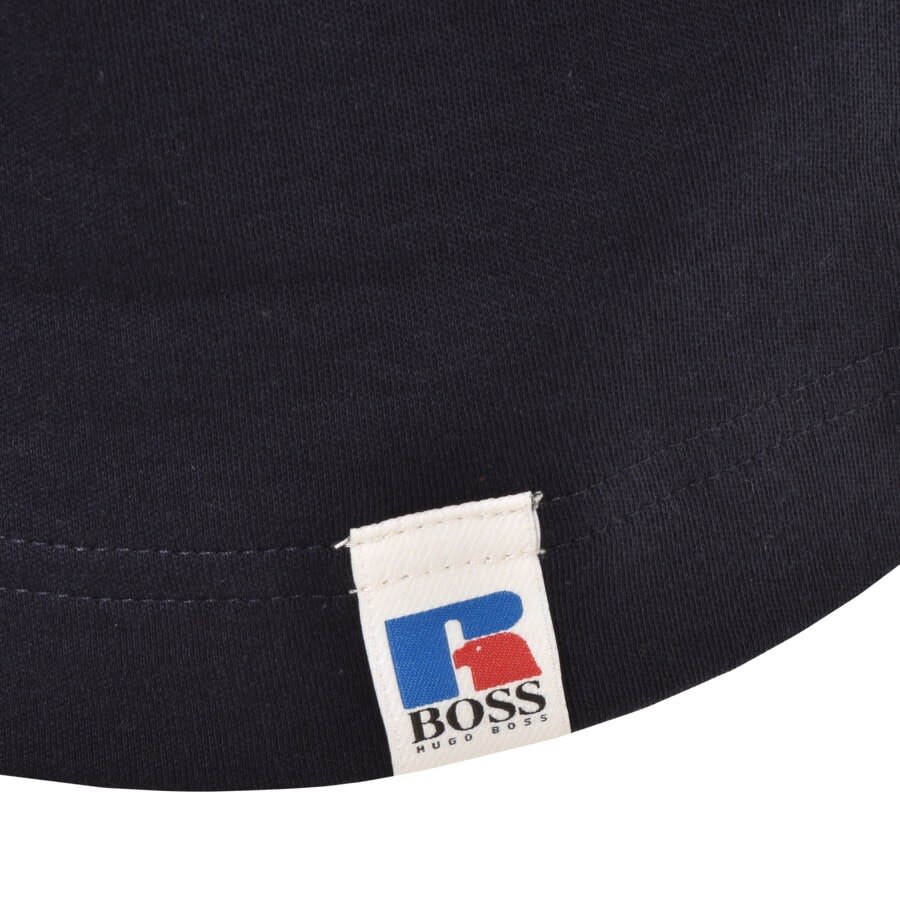 Alternative Image for ProductBOSS X Russell Athletic T RA Logo T Shirt Navy3