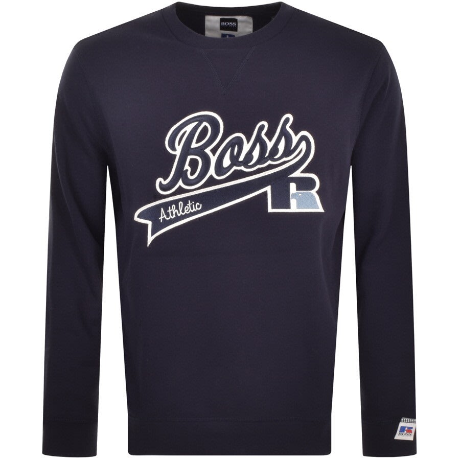 Alternative Image for ProductBOSS X Russell Athletic Stedman Sweatshirt Navy1