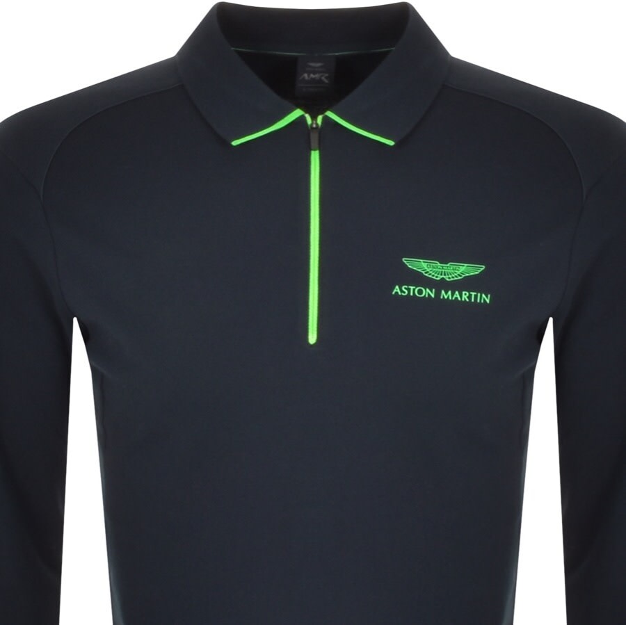 Alternative Image for ProductHackett Long Sleeve Polo T Shirt Navy2