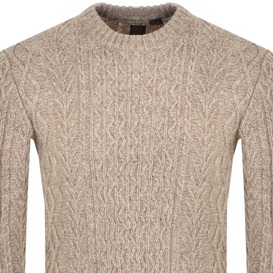 Alternative Image for ProductSuperdry Jacob Cable Knit Jumper Beige2