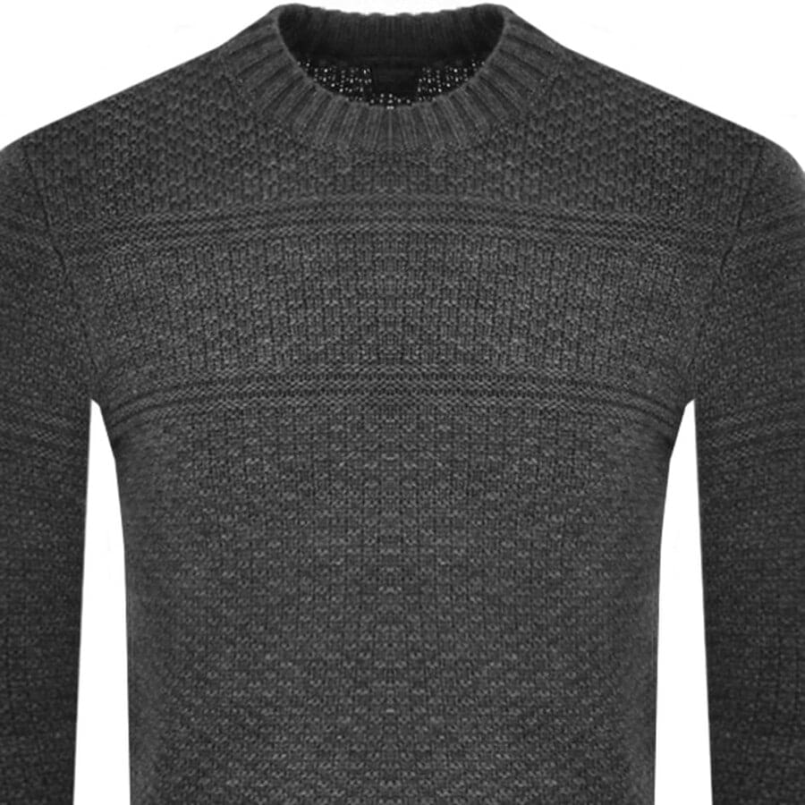 Alternative Image for ProductSuperdry Jacob Cable Crew Neck Jumper Grey2