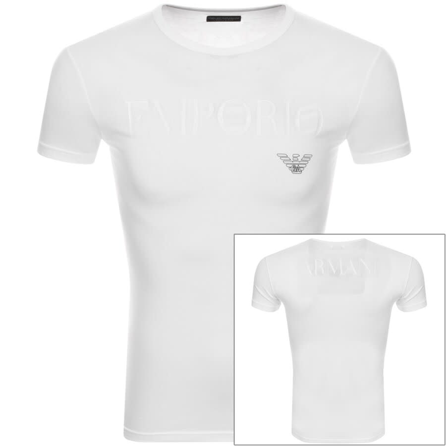 Alternative Image for ProductEmporio Armani Crew Neck Slim Fit T Shirt White1