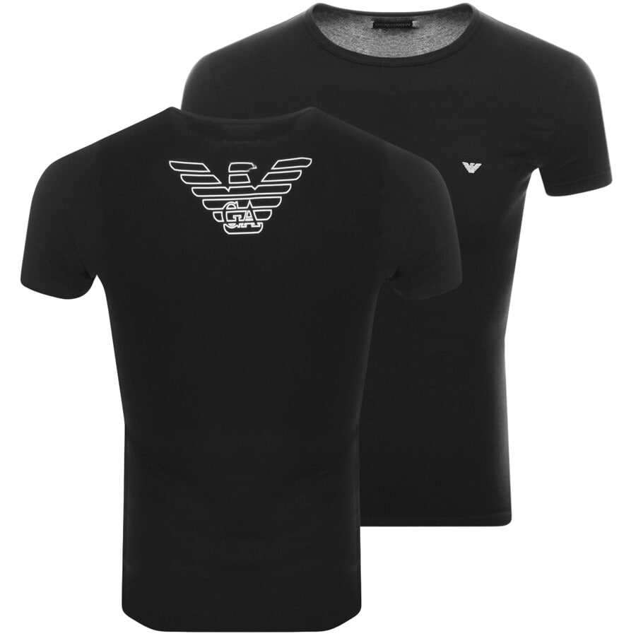 Alternative Image for ProductEmporio Armani Lounge Crew Neck T Shirt Black1