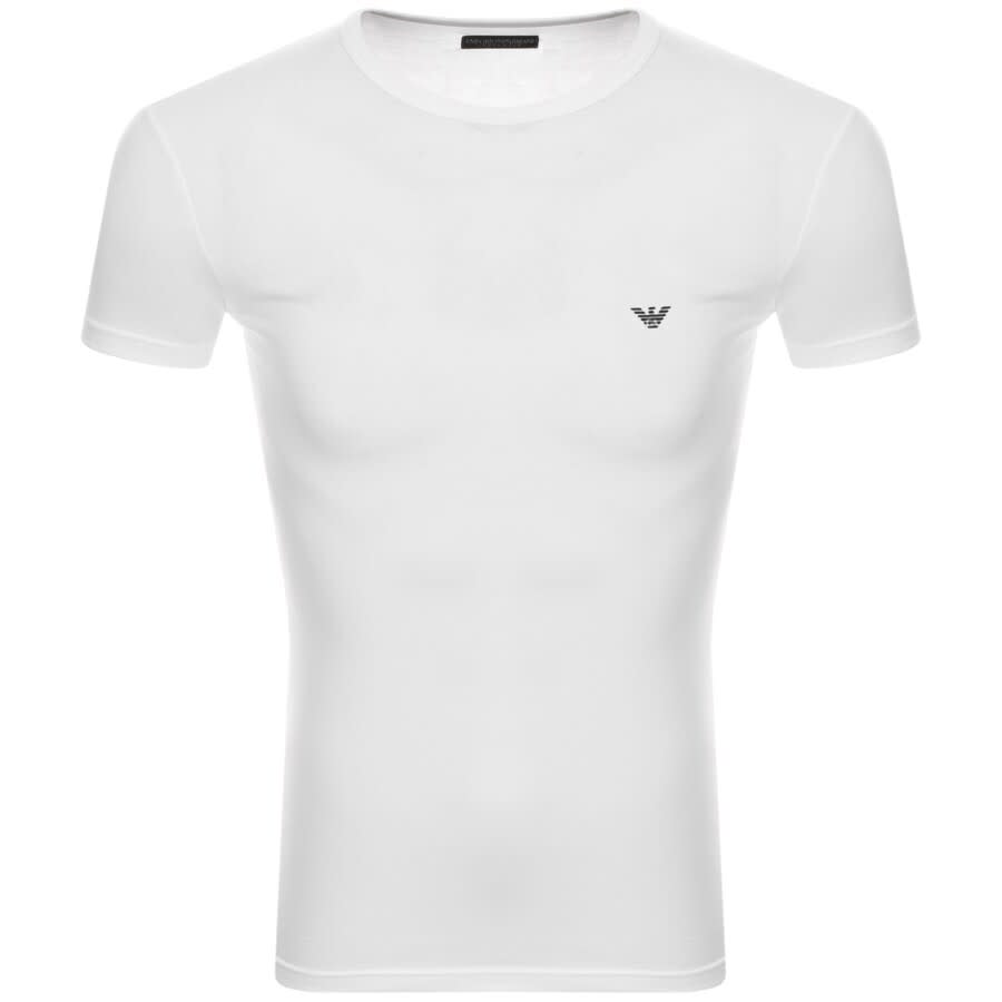 Alternative Image for ProductEmporio Armani Crew Neck Lounge T Shirt White2