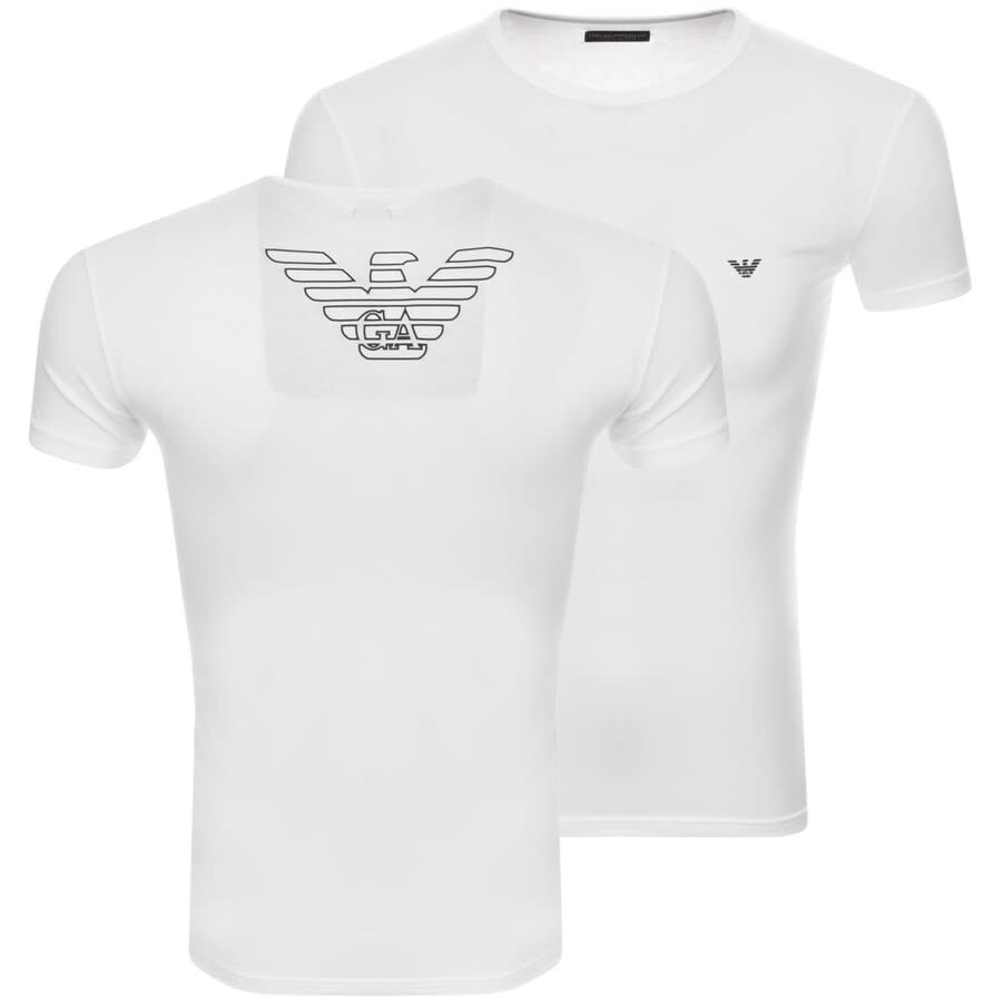 Alternative Image for ProductEmporio Armani Crew Neck Lounge T Shirt White1