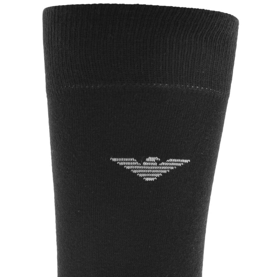 Alternative Image for ProductEmporio Armani 2 Pack Socks Black3