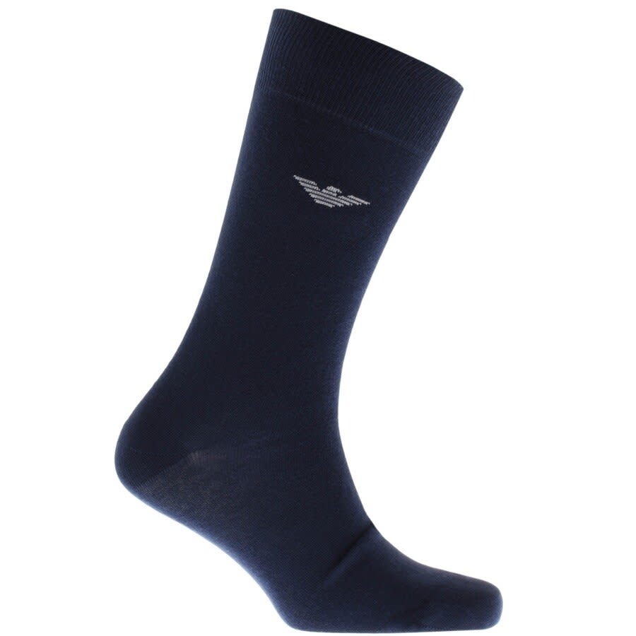 Alternative Image for ProductEmporio Armani 2 Pack Socks Navy2