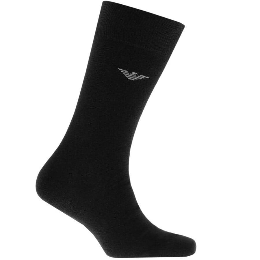 Alternative Image for ProductEmporio Armani 2 Pack Socks Black3