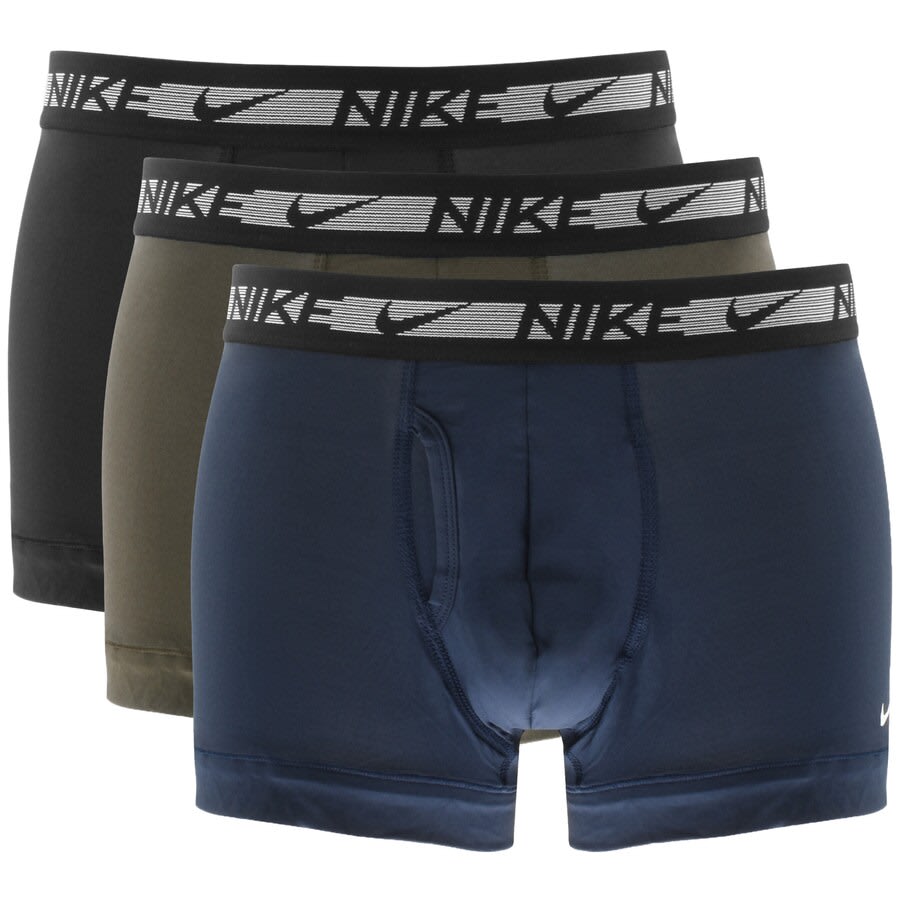 Alternative Image for ProductNike Logo 3 Pack Boxer Trunks Black1