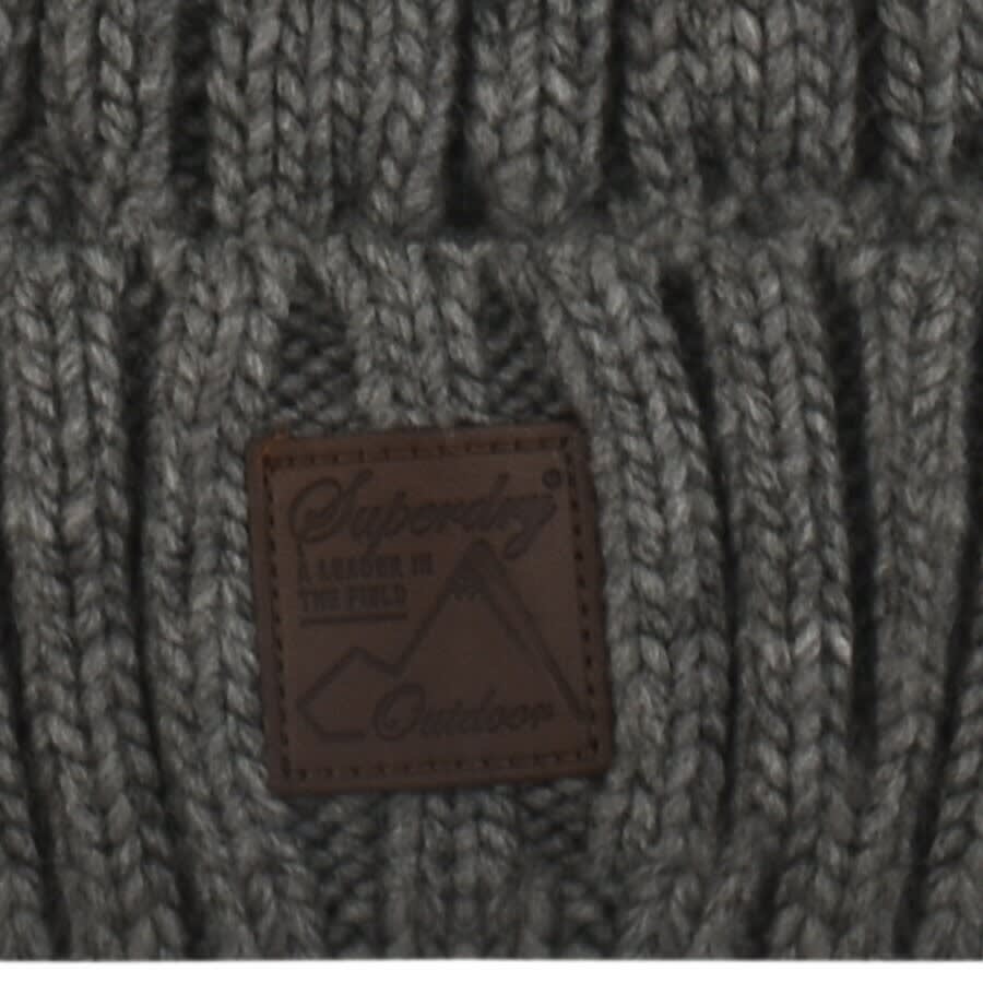 Alternative Image for ProductSuperdry Trawler Cable Beanie Hat Grey3