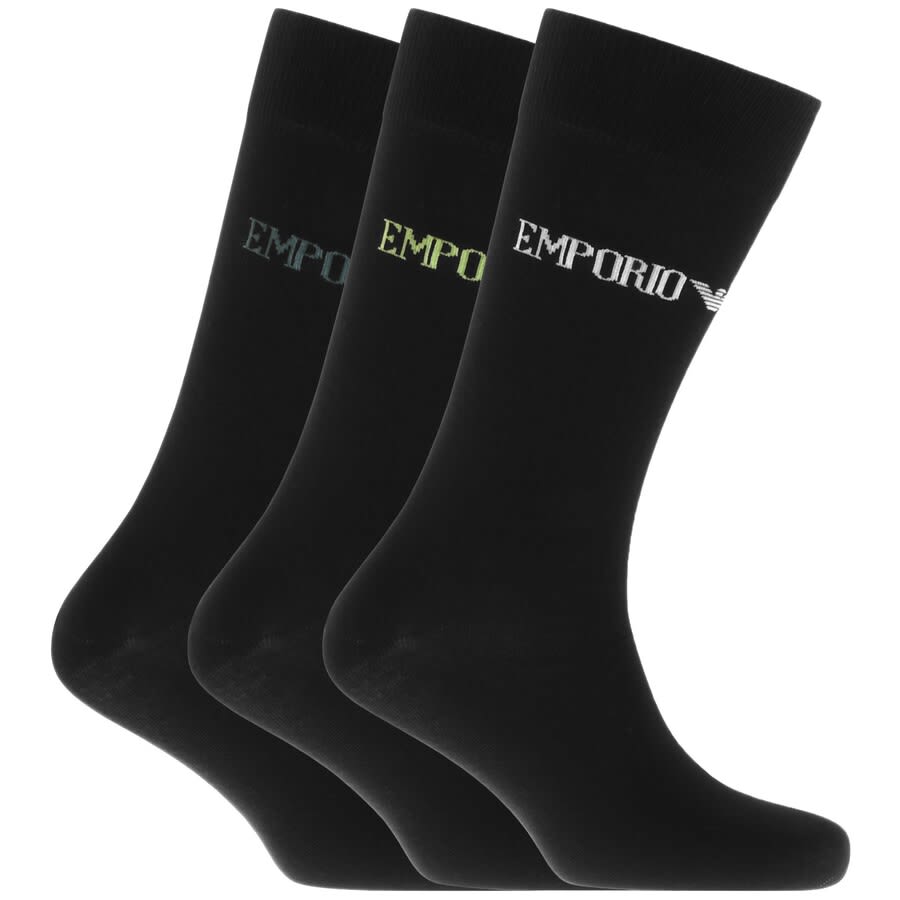 Alternative Image for ProductEmporio Armani 3 Pack Sock Gift Set Black1
