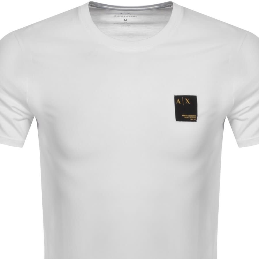 Alternative Image for ProductArmani Exchange Crew Neck Logo T Shirt White2