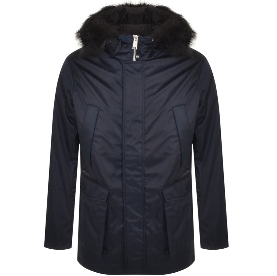 Alternative Image for ProductArmani Exchange Hooded Down Jacket Navy1