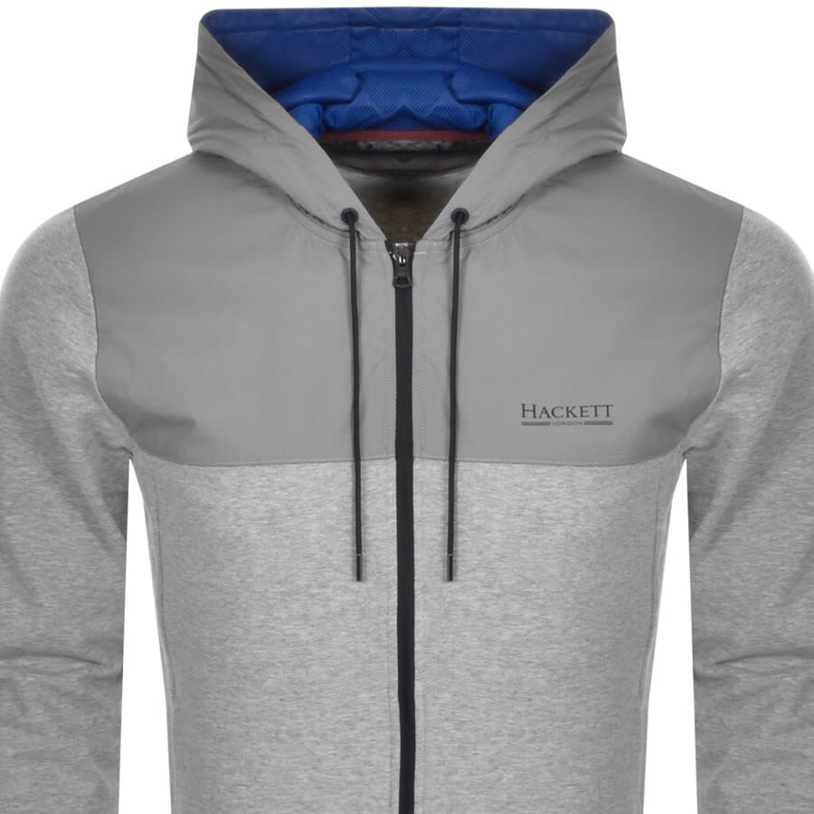 Alternative Image for ProductHackett Full Zip Hybrid Hoodie Grey2