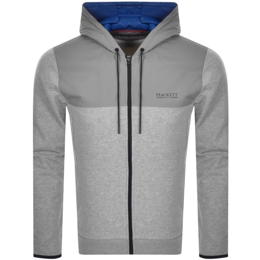 Alternative Image for ProductHackett Full Zip Hybrid Hoodie Grey1