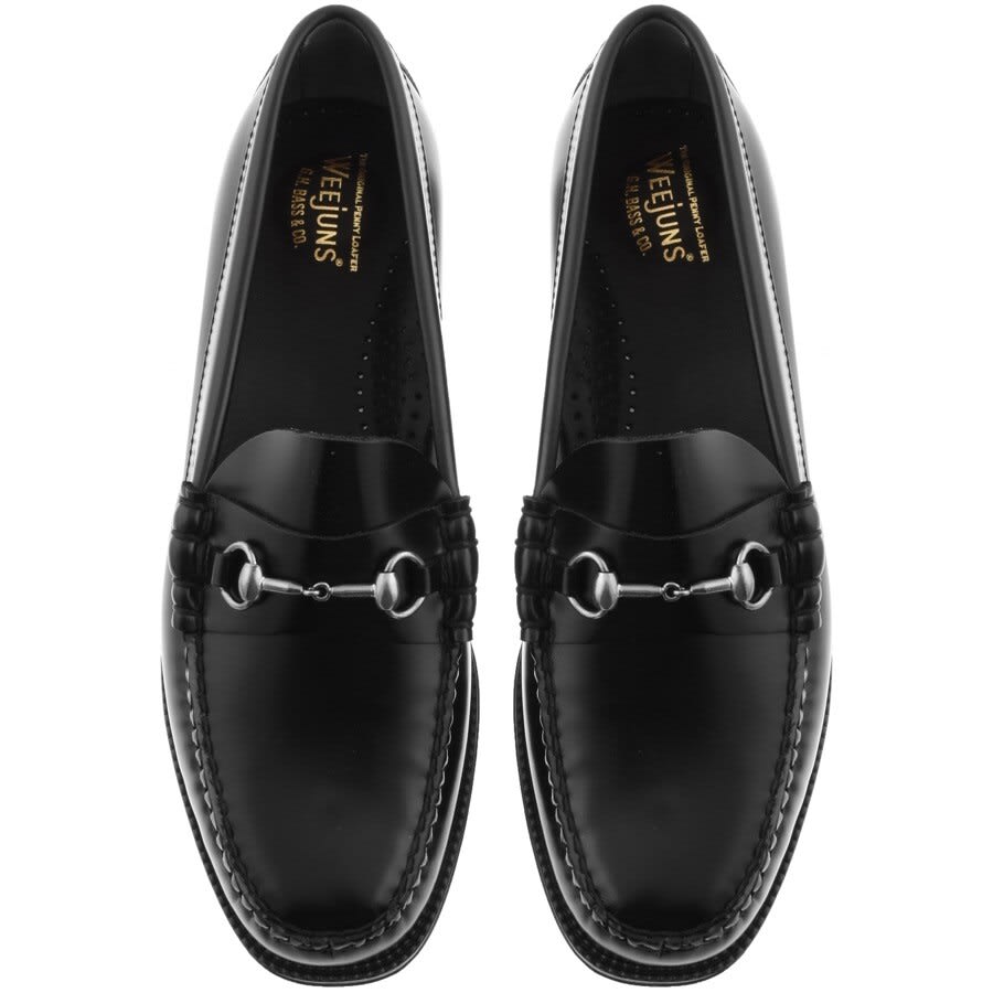 GH Bass Weejun Lincoln Leather Loafers Black | Mainline Menswear