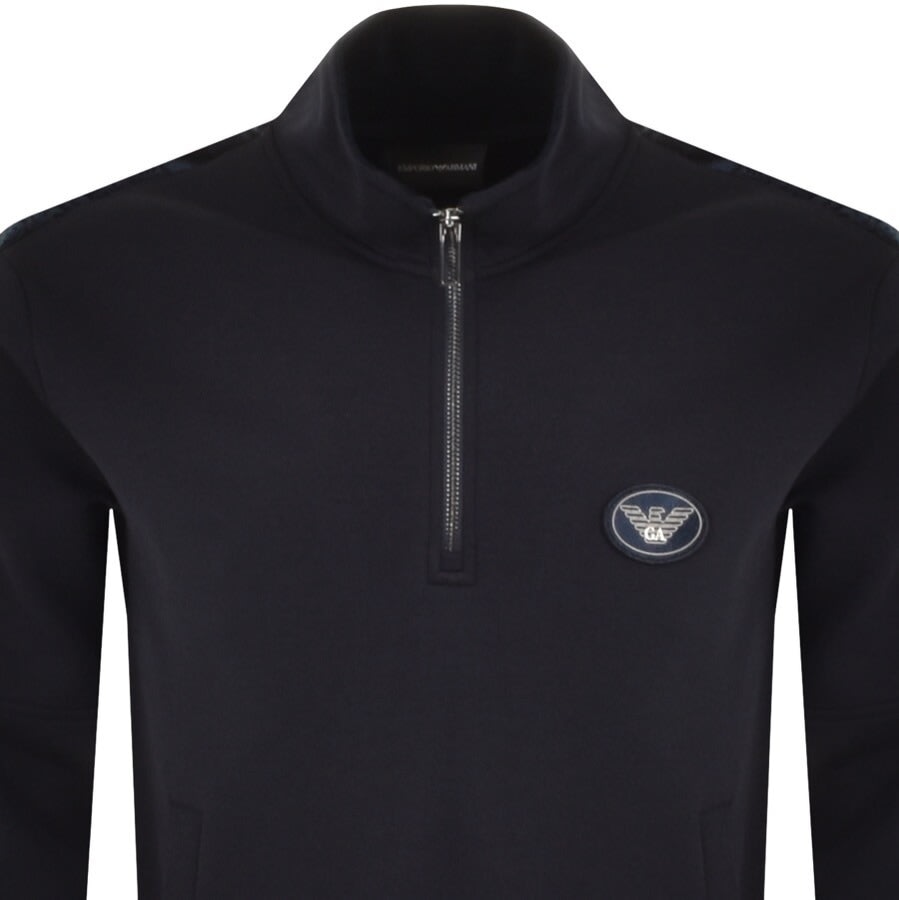 Alternative Image for ProductEmporio Armani Crew Neck Logo Sweatshirt Navy2