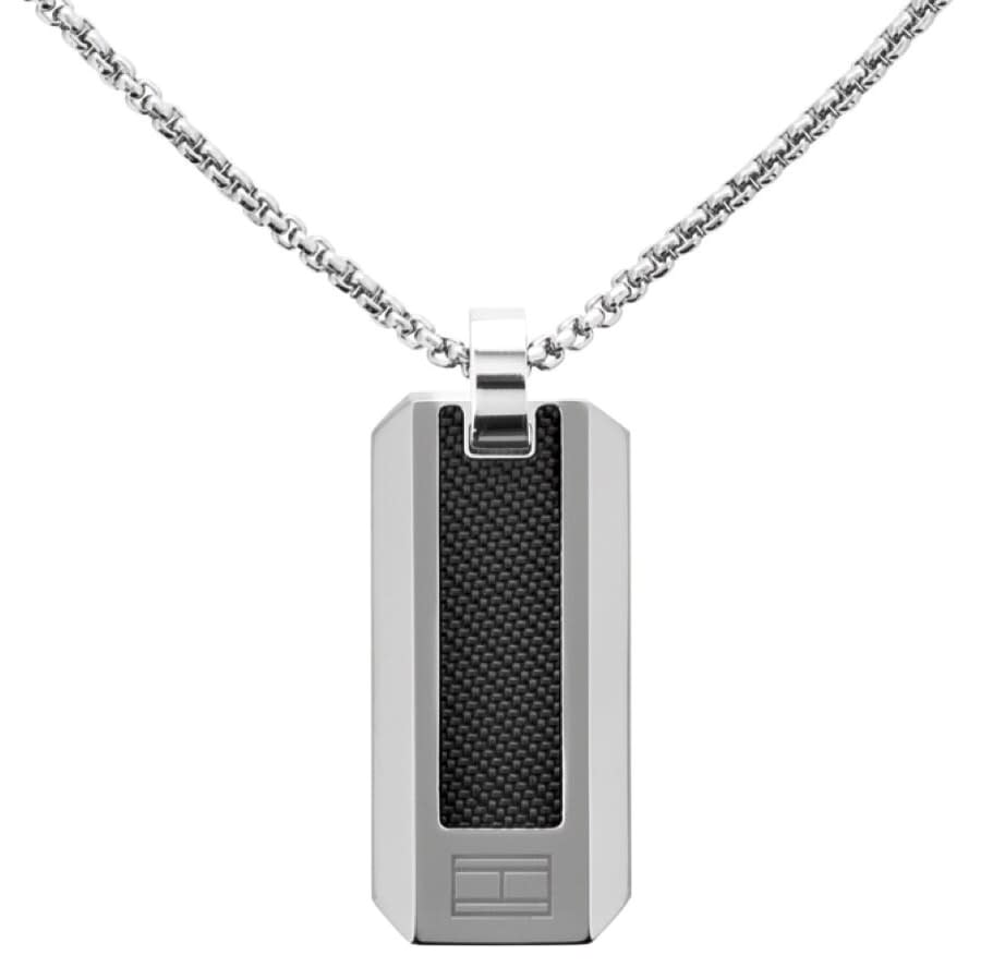 Alternative Image for ProductTommy Hilfiger Pique Dog Tag Necklace Silver3