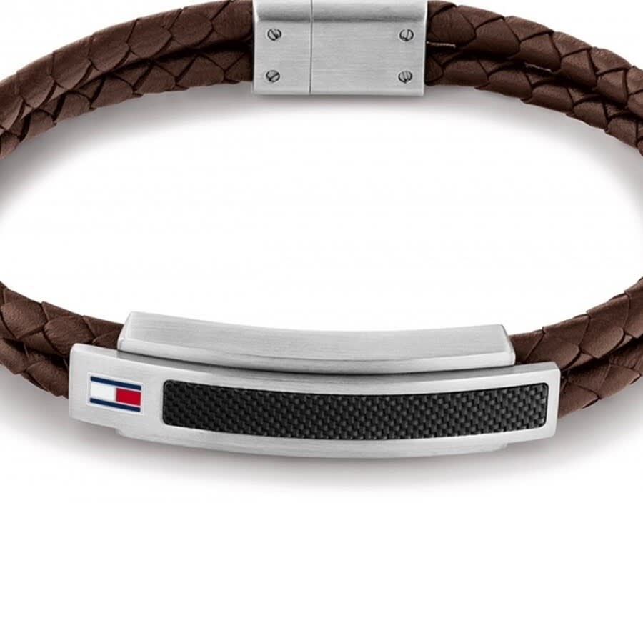 Alternative Image for ProductTommy Hilfiger Pique Bracelet Leather Brown2