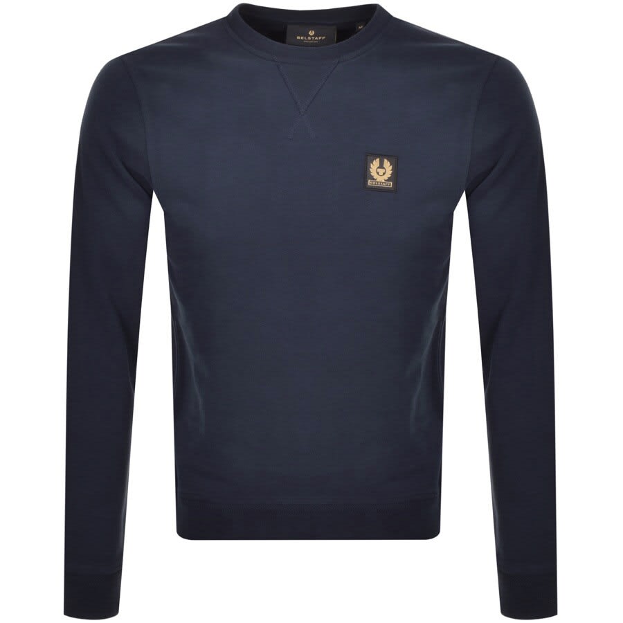 Belstaff Crew Neck Sweatshirt Navy | Mainline Menswear