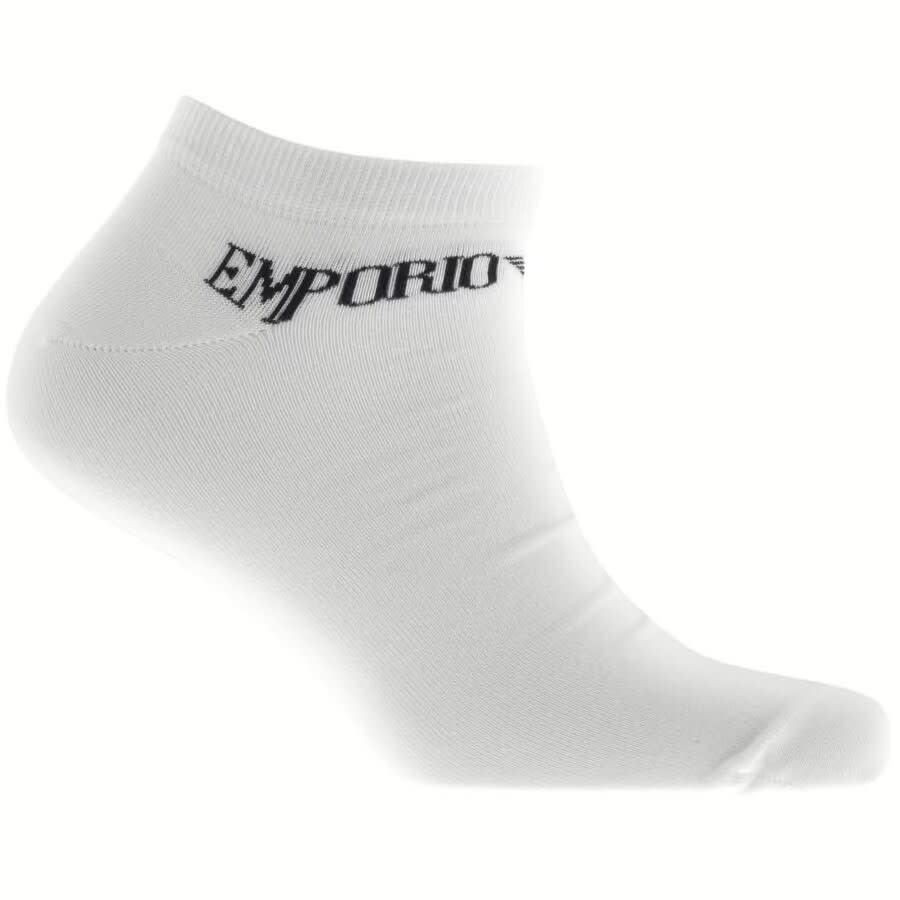 Alternative Image for ProductEmporio Armani 3 Pack Trainer Socks White2