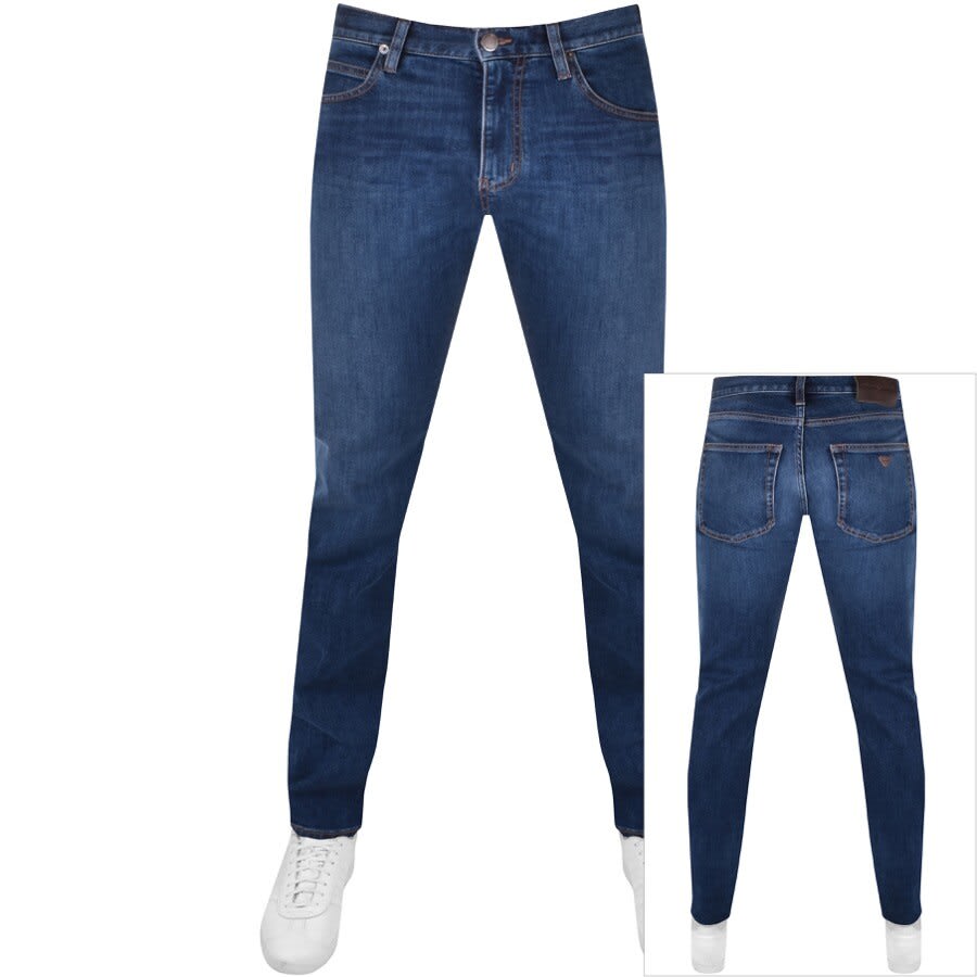atom suspendere barbermaskine Emporio Armani J06 Jeans Mid Wash Blue | Mainline Menswear United States