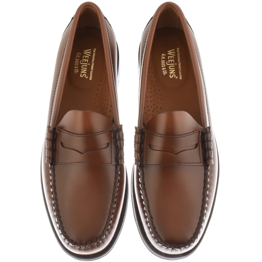 GH Bass Larson Moc Penny Loafers Brown | Mainline Menswear