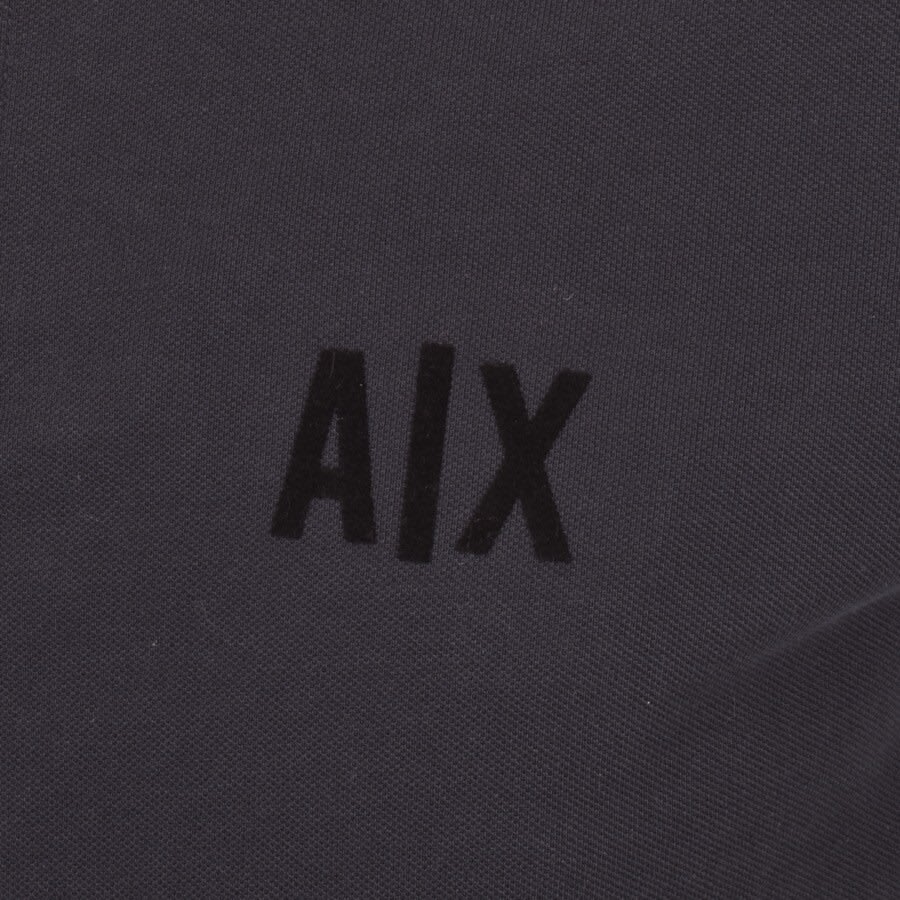 Alternative Image for ProductArmani Exchange Long Sleeve Polo T Shirt Navy3