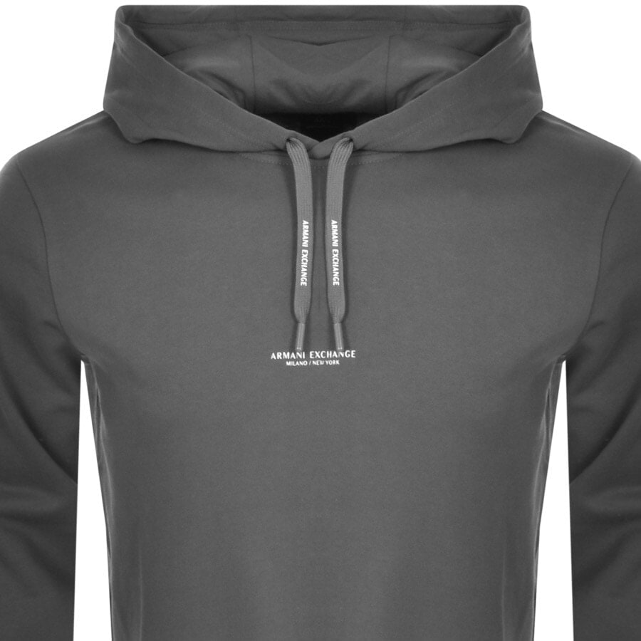Alternative Image for ProductArmani Exchange Logo Hoodie Grey2
