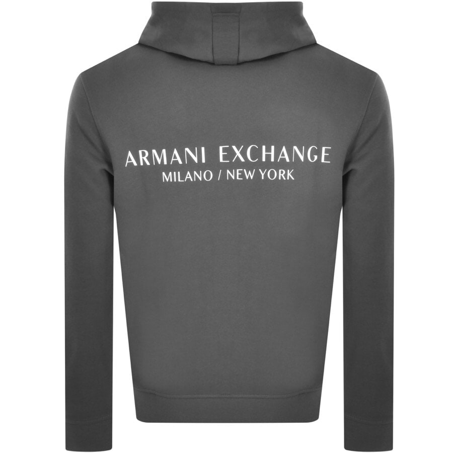 Alternative Image for ProductArmani Exchange Logo Hoodie Grey3