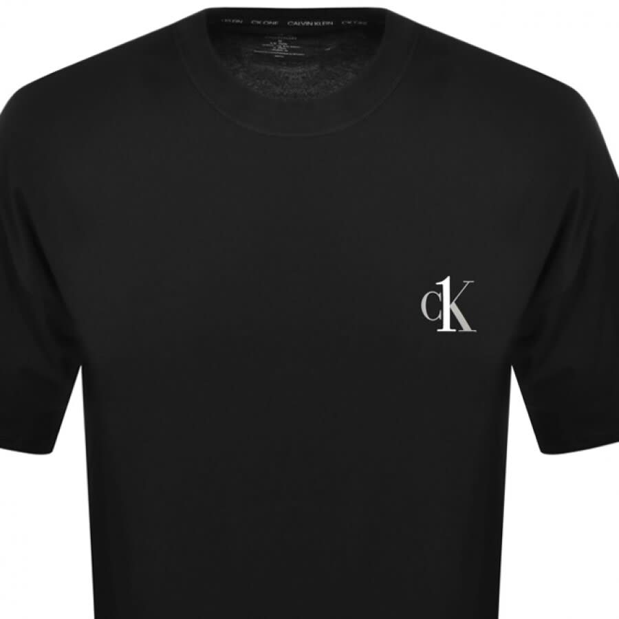 Alternative Image for ProductCalvin Klein Short Sleeved Logo T Shirt Black2