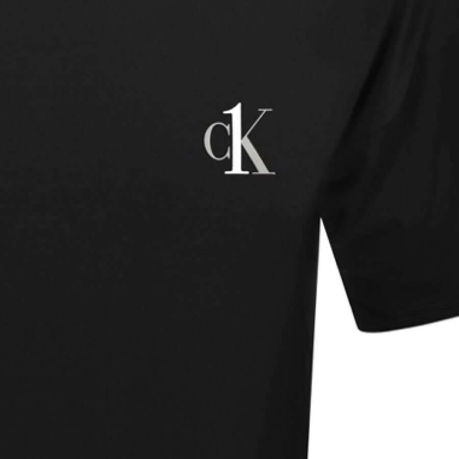 Alternative Image for ProductCalvin Klein Short Sleeved Logo T Shirt Black3