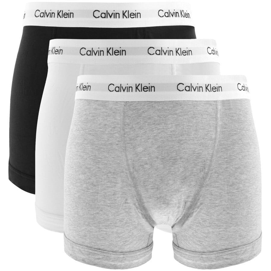 Calvin Klein Underwear 3 Pack Trunks White | Mainline Menswear Australia