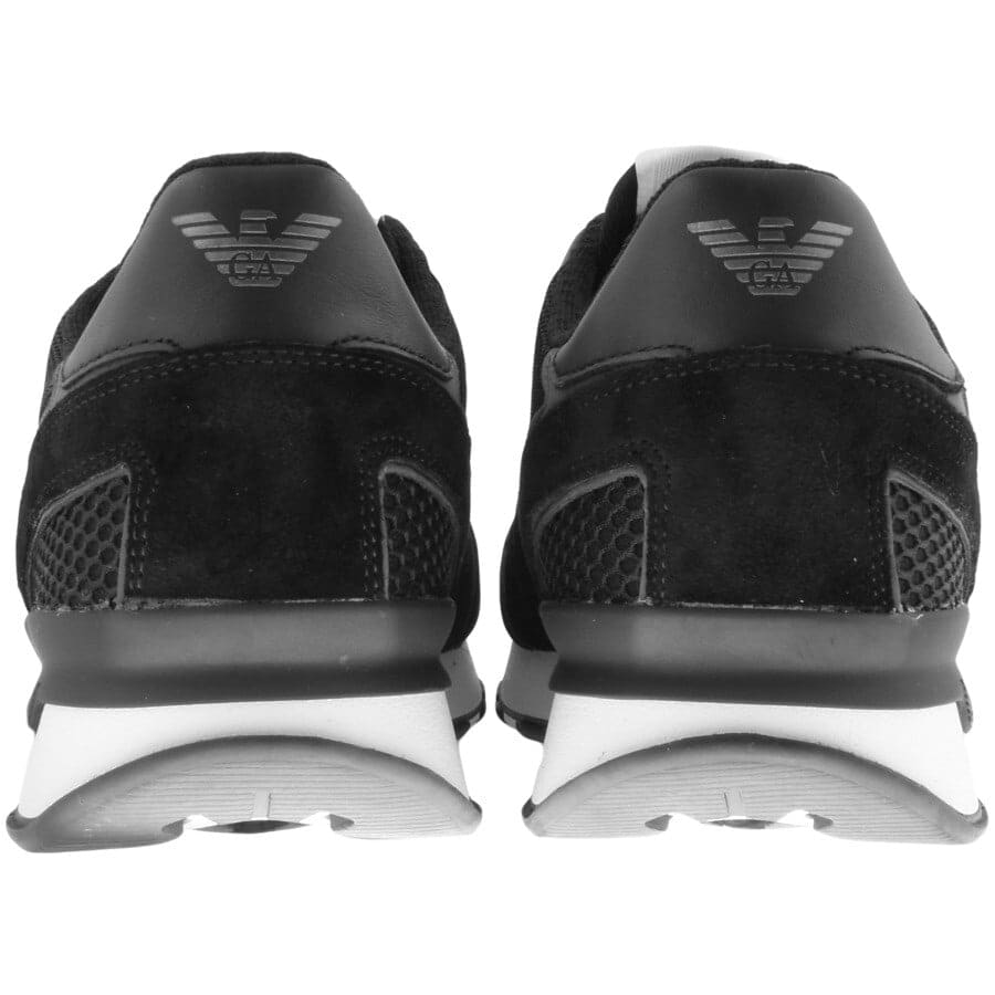 Alternative Image for ProductEmporio Armani Logo Trainers Black2
